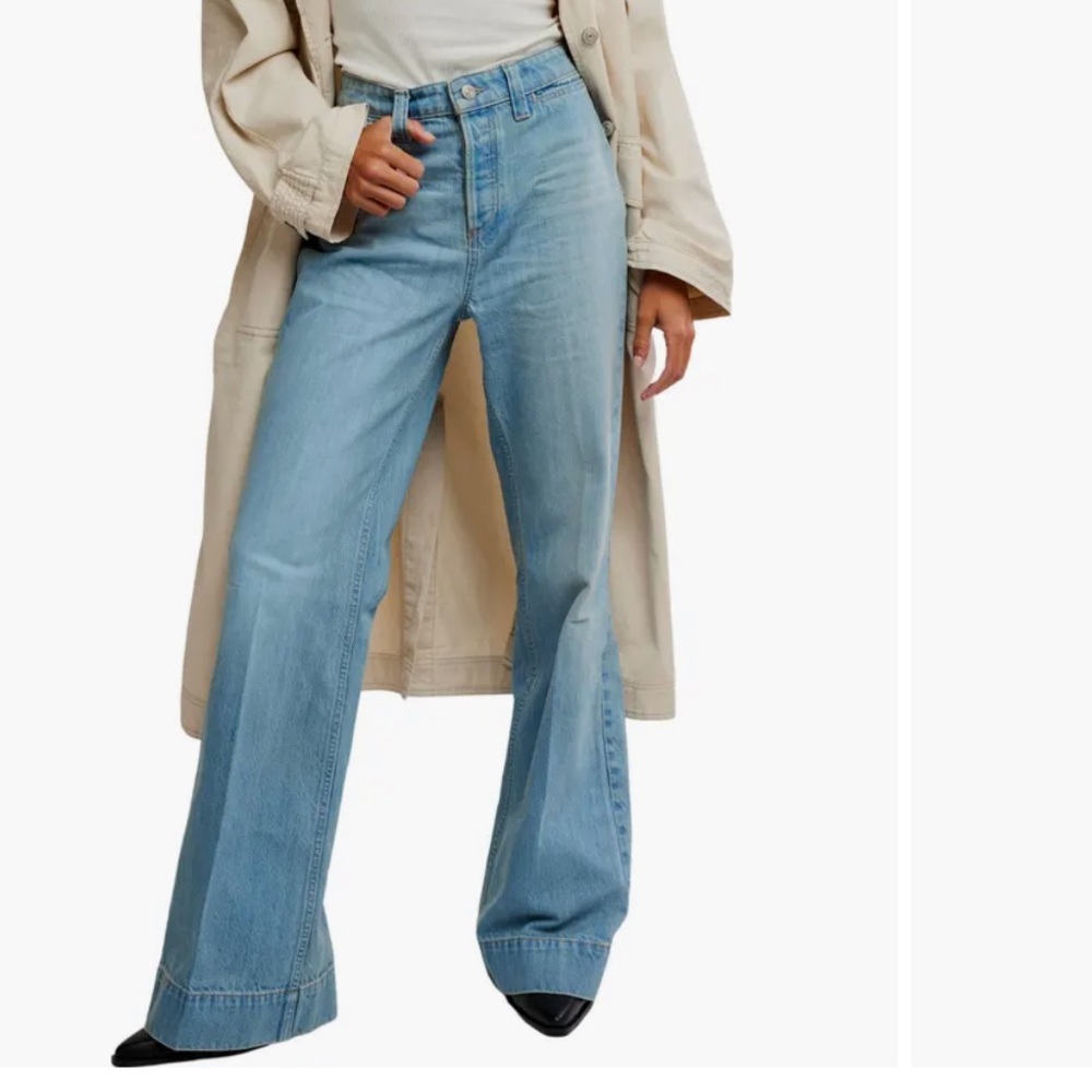 Free People We the Free Light Blue High Rise Jeans